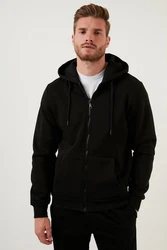 Buratti Sweatshirt Regular Fit Schwarz/Hellblau