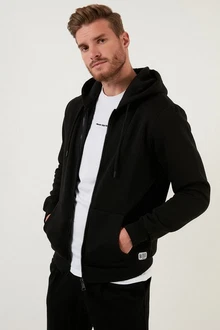 Buratti Sweatshirt Regular Fit Schwarz/Hellblau Buratti Sweatshirt Regular Fit Schwarz/Hellblau