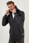 Buratti Sweatshirt Regular Fit Dunkelgrau/Schwarz