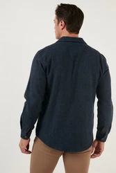 Buratti Langarmhemd Slim Fit Hellblau/Dunkelblau/Grau