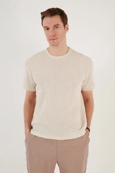 Buratti Langarmhemd Regular Fit Khaki/Beige/Weiß/Creme