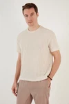 Buratti Langarmhemd Regular Fit Khaki/Beige/Weiß/Creme