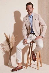 Buratti Jackett Regular Fit Beige/Braun/Khaki