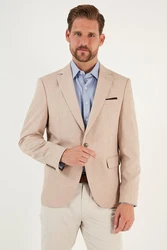 Buratti Jackett Regular Fit Beige/Braun/Khaki