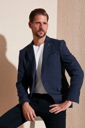 Buratti Jackett Regular Fit Dunkelblau/Hellblau/Pastell