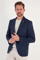 Buratti Jackett Regular Fit Dunkelblau/Hellblau/Pastell