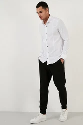 Buratti Langarmhemd Regular Fit Weiß/Creme