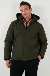 Buratti Outdoorjacke Regular Fit Dunkelgrün/Khaki/Grün