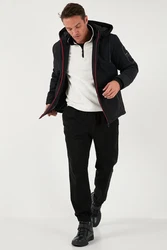 Buratti Outdoorjacke Regular Fit Schwarz/Rot/Dunkelrot