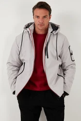 Buratti Outdoorjacke Regular Fit Grau/Hellgrau