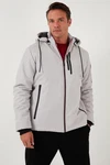 Buratti Outdoorjacke Regular Fit Grau/Hellgrau
