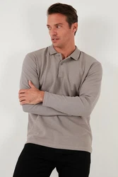 Buratti Sweatshirt Regular Fit Braun/Khaki/Beige/Grau/Hellgrau