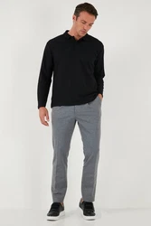 Buratti Sweatshirt Regular Fit Schwarz
