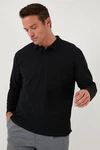 Buratti Sweatshirt Regular Fit Schwarz