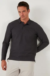 Buratti Sweatshirt Regular Fit Dunkelgrau/Schwarz/Grau
