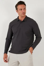 Buratti Sweatshirt Regular Fit Dunkelgrau/Schwarz/Grau
