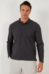 Buratti Sweatshirt Regular Fit Dunkelgrau/Schwarz/Grau