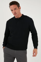 Buratti Sweatshirt Regular Fit Dunkelblau/Schwarz/Hellblau