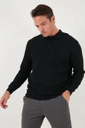 Buratti Sweatshirt Regular Fit Dunkelblau/Schwarz/Hellblau