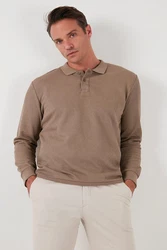 Buratti Sweatshirt Regular Fit Braun/Khaki/Beige