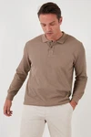 Buratti Sweatshirt Regular Fit Braun/Khaki/Beige