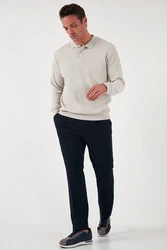 Buratti Sweatshirt Regular Fit Khaki/Beige/Braun