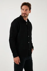 Buratti Langarmhemd Regular Fit Schwarz