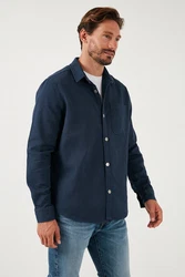 Buratti Langarmhemd Regular Fit Dunkelblau/Blau/Hellblau