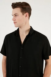 Buratti Langarmhemd Slim Fit Schwarz