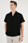 Buratti Langarmhemd Slim Fit Schwarz