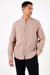 Buratti Langarmhemd Regular Fit (1-tlg) Rosa/Braun/Beige/Lila