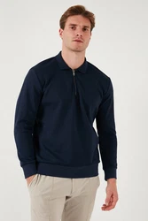 Buratti Sweatshirt Regular Fit Dunkelblau/Blau