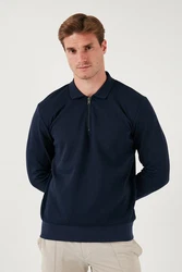 Buratti Sweatshirt Regular Fit Dunkelblau/Blau