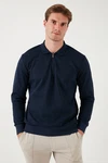 Buratti Sweatshirt Regular Fit Dunkelblau/Blau