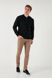 Buratti Sweatshirt Regular Fit Schwarz/Dunkelblau