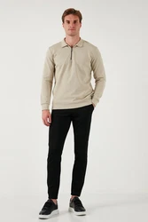 Buratti Sweatshirt Regular Fit Khaki/Beige