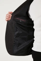 Buratti Jackett Slim Fit Dunkelgrau/Dunkelrot/Grau/Braun