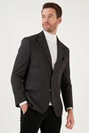 Buratti Jackett Slim Fit Dunkelgrau/Dunkelrot/Grau/Braun