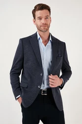 Buratti Jackett Slim Fit Hellblau/Dunkelblau