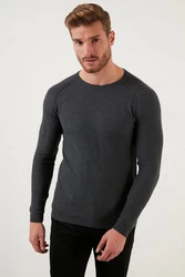 Buratti Longsweatshirt Slim Fit Dunkelgrau/Grau/Schwarz/Dunkelblau