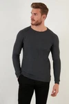 Buratti Longsweatshirt Slim Fit Dunkelgrau/Grau/Schwarz/Dunkelblau