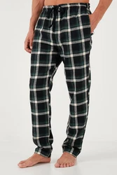 Buratti Schlafhose Regular Fit Weiß/Dunkelgrün/Grün/Schwarz