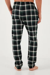 Buratti Schlafhose Regular Fit Weiß/Dunkelgrün/Grün/Schwarz