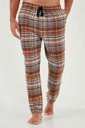 Buratti Schlafhose Regular Fit Dunkelrot/Creme/Rot/Orange/Weiß/Braun