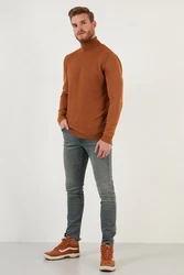 Buratti Longsweatshirt Regular Fit Orange/Braun