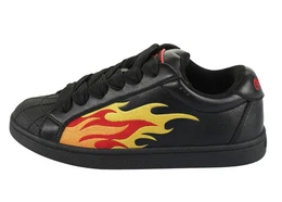 LIBERTY Sneaker, Freizeitschuh, Halbschuh, Schnrschuh mit Flammen-Motiv