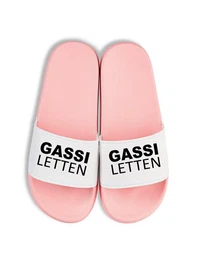 Herren Damen Badelatschen Gassi Letten Fun-Print lustig Geschenk Badeschuh mit witzigen Aufdruck fr Mnner und Frauen um Ein Statement zu setzen