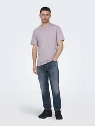 Only & Sons T-Shirt 'Max' Lila/Rosa