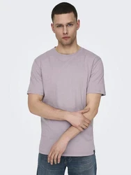 Only & Sons T-Shirt 'Max' Lila/Rosa