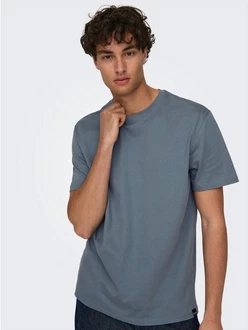 Only & Sons T-Shirt 'Max' kobaltblau